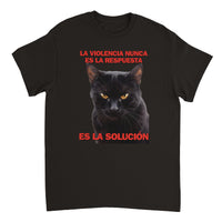 Camiseta Unisex Estampado de Gato 