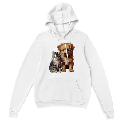 Sudadera con capucha unisex estampado de gato "Lindos y Peludos" Gelato