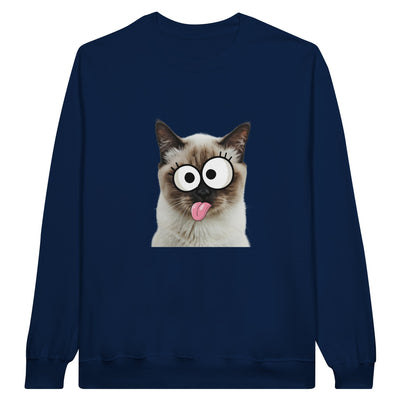 Sudadera Unisex Estampado de Gato "Birmano Travieso" Michilandia