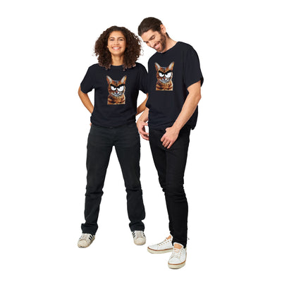 Camiseta Unisex Estampado de Gato "Bengala Malicioso" Michilandia