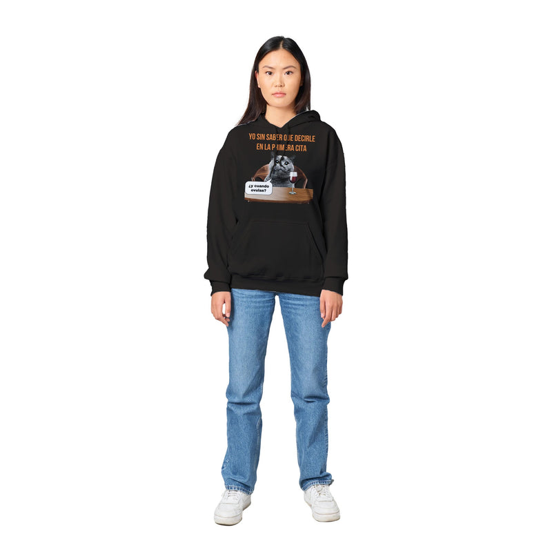 Sudadera con Capucha Unisex Estampado de Gato "Rompehielos" Michilandia