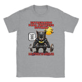 Camiseta unisex estampado de gato "Entrenamiento Nocturno" Michilandia | La tienda online de los amantes de gatos