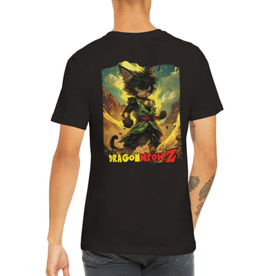 Camiseta Prémium Unisex Impresión Trasera de Gato "Broly Gatuno" Michilandia | La tienda online de los fans de gatos