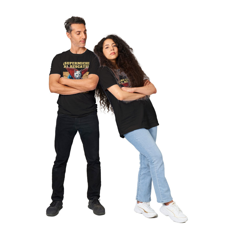 Camiseta unisex estampado de gato "Prioridades" Michilandia | La tienda online de los amantes de gatos