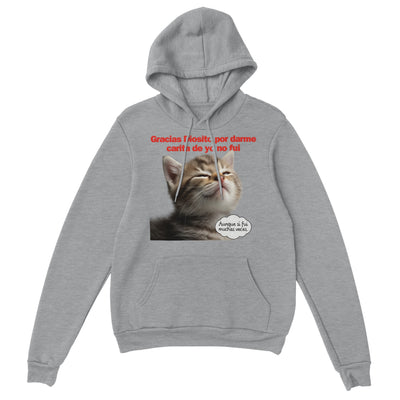 Sudadera con Capucha Unisex Estampado de Gato "Mirada Culpable" Michilandia | La tienda online de los fans de gatos