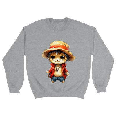 Sudadera unisex estampado de gato "Miau D. Luffy" Michilandia | La tienda online de los amantes de gatos