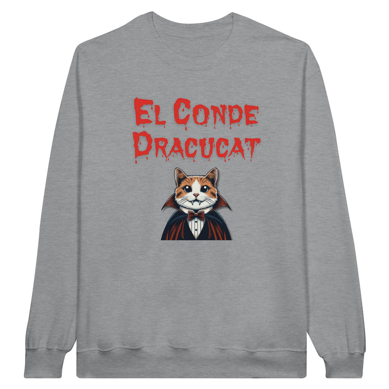 Sudadera Unisex Estampado de Gato "Conde Dracucat" Michilandia | La tienda online de los fans de gatos