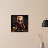 Panel de aluminio impresión de gato "Michi Star Lord" Gelato