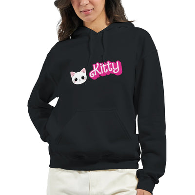 Sudadera con Capucha Unisex Estampado de Gato "Kitty Barbie" Michilandia