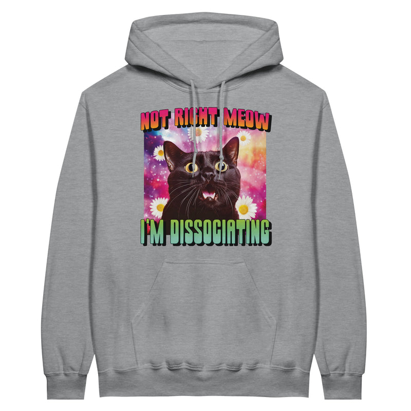 Sudadera con Capucha Unisex Estampado de Gato "Momento de Distancia" Michilandia