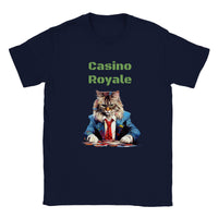 Camiseta unisex estampado de gato "Casino Royale" Gelato