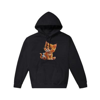 Sudadera con Capucha Unisex Estampado de Gato "Miau en Pañales" Michilandia