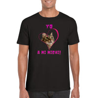 Imprime tu camiseta unisex "Yo amo a mi michi"