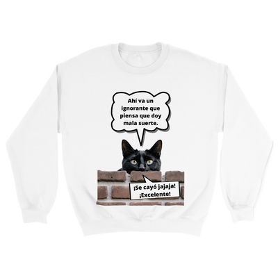 Sudadera unisex estampado de gato "Bad Luck" Gelato