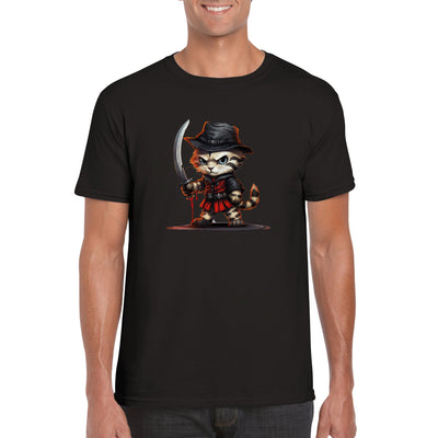 Camiseta unisex estampado de gato 