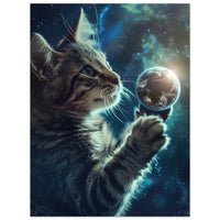 Panel de aluminio impresión de gato "Explorador Estelar" Michilandia | La tienda online de los fans de gatos