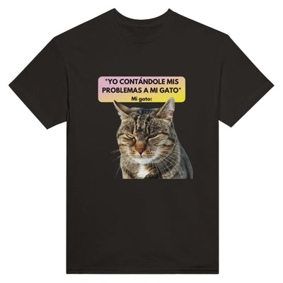 Camiseta Unisex Estampado de Gato 