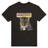 Camiseta Unisex Estampado de Gato "Miau Indiferente" Michilandia