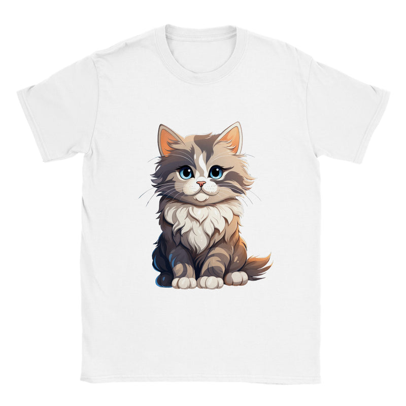 Camiseta unisex estampado de gato "Juguetón Siberiano" Gelato