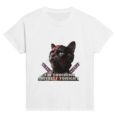 Camiseta Junior Unisex Estampado de Gato 