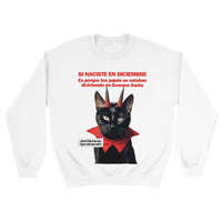 Sudadera Unisex Estampado de Gato "Semana no muy Santa" Michilandia | La tienda online de los fans de gatos