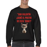 Sudadera Unisex Estampado de Gato "Miau Romántico" Michilandia | La tienda online de los fans de gatos