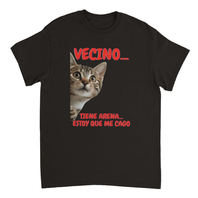 Camiseta Unisex Estampado de Gato 