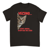 Camiseta Unisex Estampado de Gato "Emergencia Felina" Michilandia | La tienda online de los fans de gatos