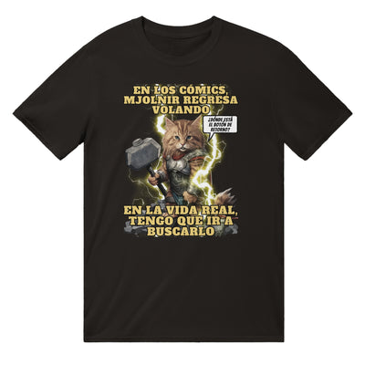 Camiseta unisex estampado de gato "El trueno que Maulla" Michilandia | La tienda online de los amantes de gatos