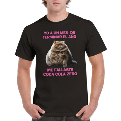 Camiseta Unisex Estampado de Gato 