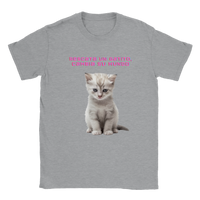 Camiseta unisex estampado de gato "Rescata un gatito" Gelato