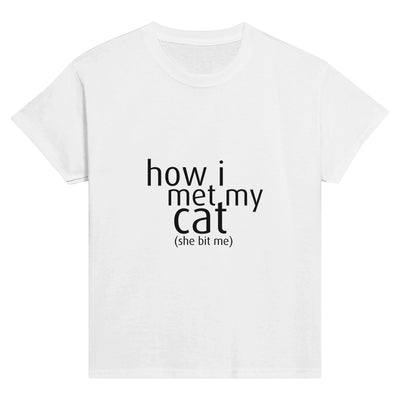 Camiseta Junior Unisex Estampado de Gato 