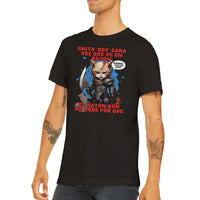 Camiseta unisex estampado de gato "Kitty of War"
