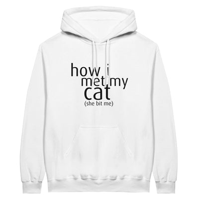 Sudadera con Capucha Unisex Estampado de Gato "Primer Mordisco" Michilandia | La tienda online de los fans de gatos