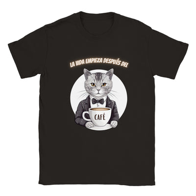 Camiseta unisex estampado de gato 