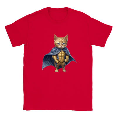 Camiseta júnior unisex estampado de gato 