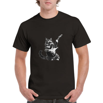 Camiseta Unisex Estampado de Gato 