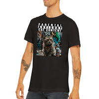 Camiseta unisex estampado de gato "Michi Outlaw"