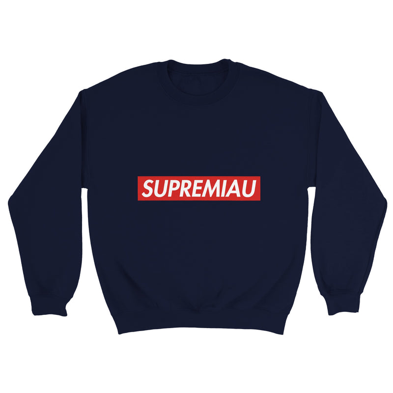 Sudadera Unisex Estampado "Supremiau" Michilandia | La tienda online de los fans de gatos