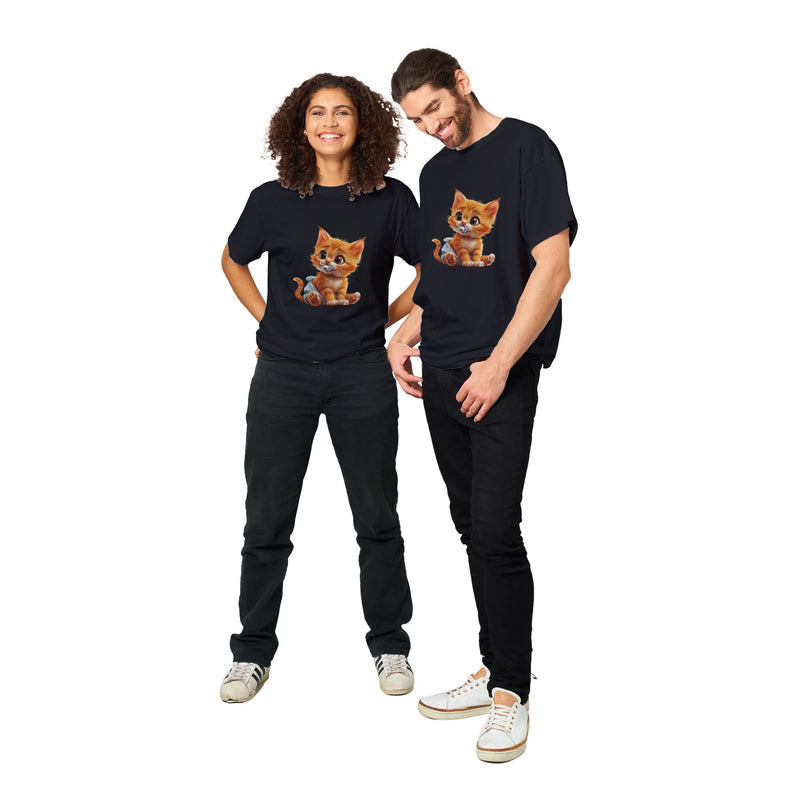 Camiseta Unisex Estampado de Gato "Miau en Pañales" Michilandia