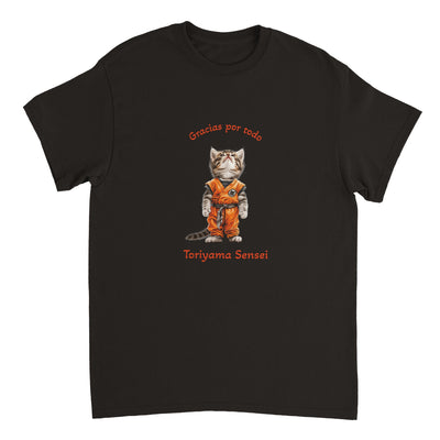 Camiseta Unisex Estampado de Gato "Tributo a Toriyama" Michilandia