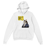 Sudadera con Capucha Unisex Estampado de Gato "René Michi Descartes" Michilandia | La tienda online de los amantes de gatos