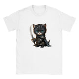 Camiseta unisex estampado de gato "Berserkitty"