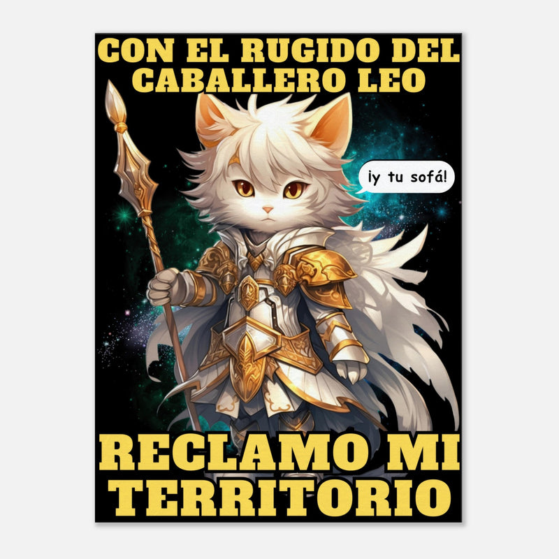 Lienzo de Gato "Caballero del Sofá" Michilandia | La tienda online de los amantes de gatos