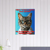 Panel de aluminio impresión de gato "Promesa de Ejercicio" Michilandia | La tienda online de los fans de gatos