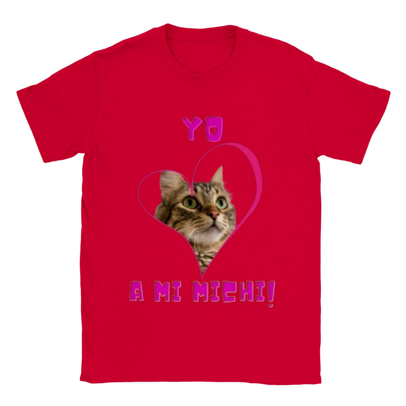 Imprime tu camiseta unisex "Yo amo a mi michi" Gelato