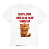 Camiseta Unisex Estampado de Gato "Cena Sorpresa Miau" Michilandia | La tienda online de los fans de gatos