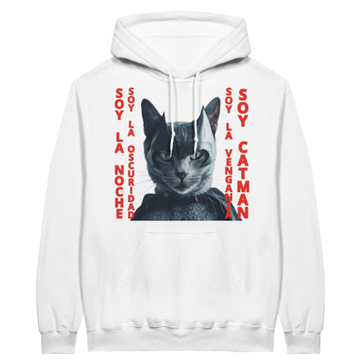 Sudadera con Capucha Unisex Estampado de Gato "El Caballero Gatuno" Michilandia