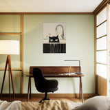 Panel de aluminio impresión de gato "Gota a Gota" Michilandia | La tienda online de los fans de gatos