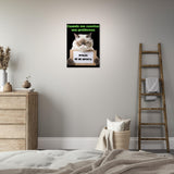 Panel de aluminio impresión de gato "Desinterés Felino" Michilandia | La tienda online de los fans de gatos